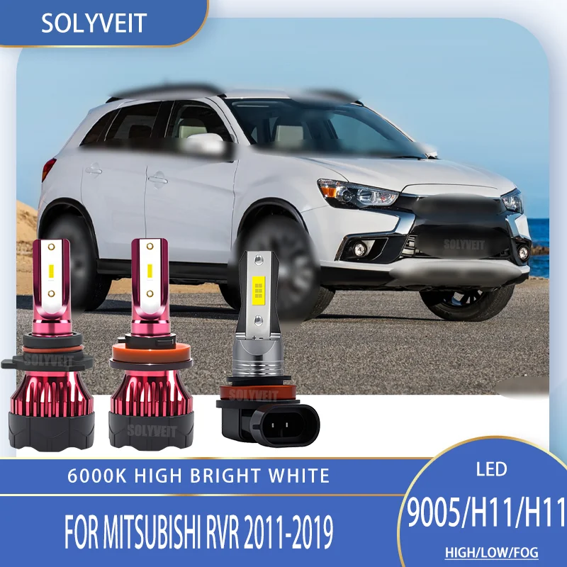 

Auto Headlamp Led Bulb Bright Hi Low Beam Foglamp HB3/H8/H9 Car Lamp For Mitsubishi RVR 2011 2012 2013 2014 2015 2016 2017-2019