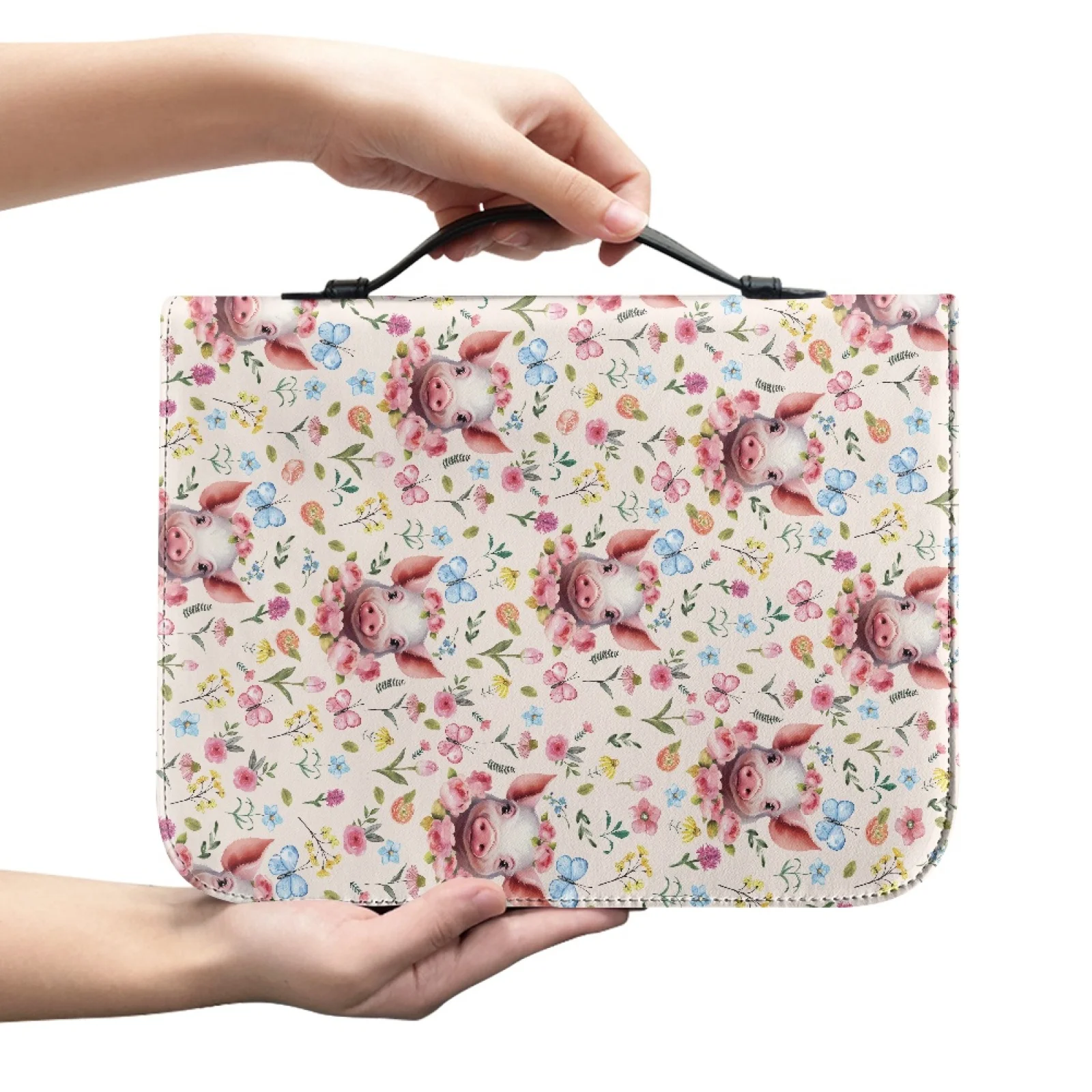 XIXIRIMIDO Bible Covers Waterproof Bible Hand Bag for Bible Study Women Pig Floral Butterfly 2026 Collection
