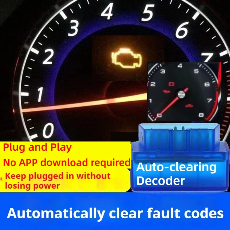 

Plug and Play ELM327 Fault Light Автоматическое удаление OBD Обнаружение кода неисправности Декодирование для двигателя автомобиля ABS Тиск в шинах
