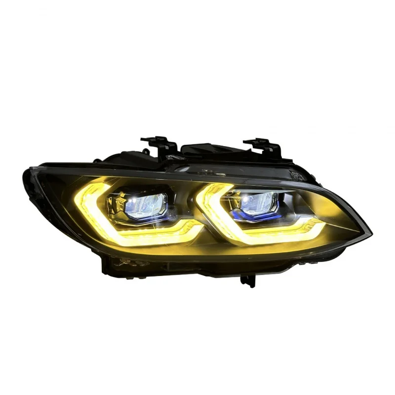 Specially designed for the 06-09 (B-M-W) 3 Series headlight assembly E92 E93 M3 modified with dual color LED lens headlights