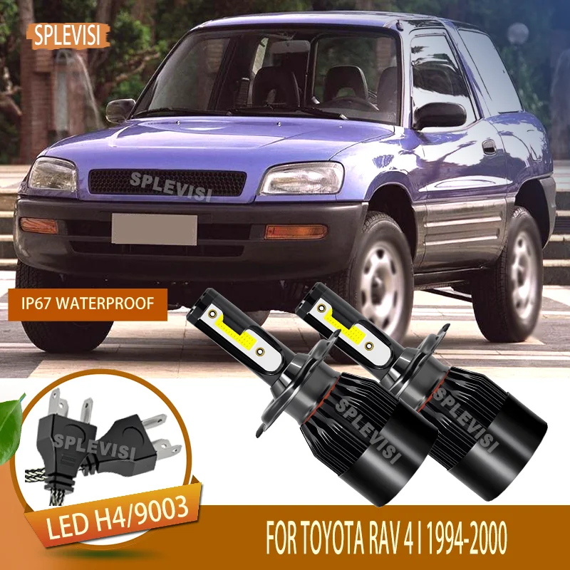 

12V 6000K Pure White LED Bulbs Cooling Fan Design Headlight Auto Bulb For TOYOTA RAV 4 I 1994 1995 1996 1997 1998 1999 2000