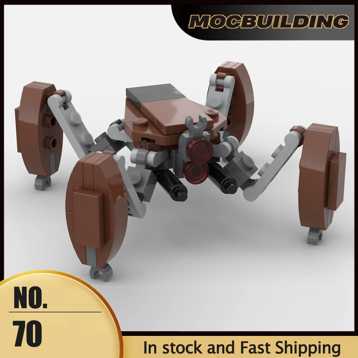 Space Movie Series Micro 4 Legged MOC Building Blocks Transport Robots Creative Collection Display Toys DIY Assembly Bricks Gift