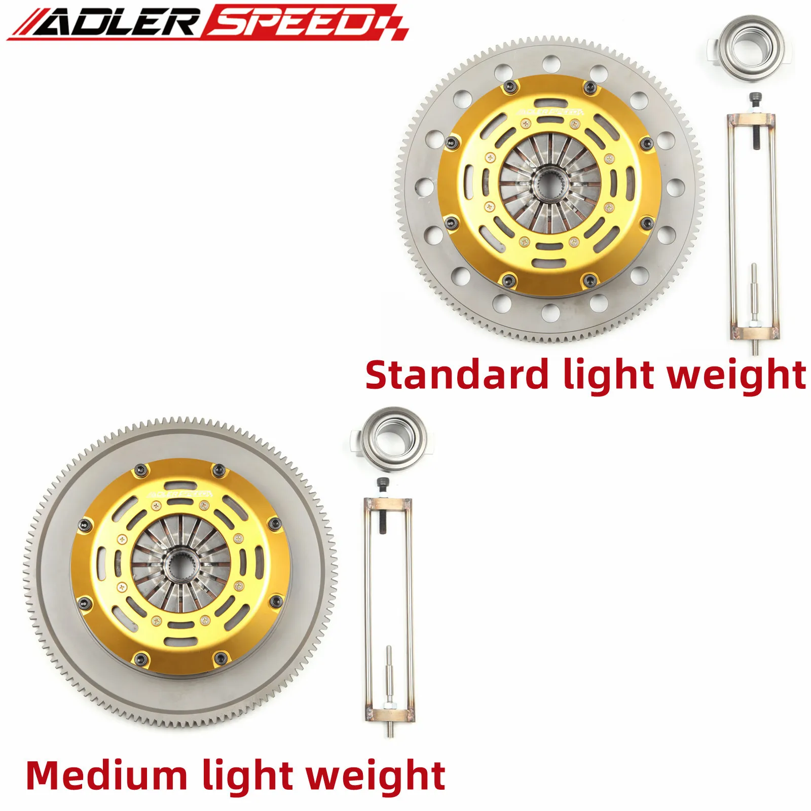 

ADLERSPEED Race Clutch Twin Disc Kit For Mitsubishi Lancer Evo 4 5 6 7 8 9 2.0L 4cyl Turbo 4G63