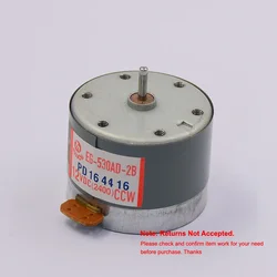 Micro EG-530AD-2B CCW Motor DC 12V 2400RPM 35mm Round Spindle Engine for Capstan Tape Deck Audio Recorder Player