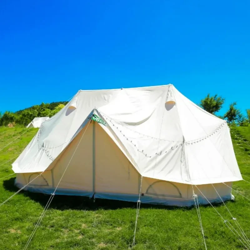 Outdoor light luxury tent large multi-person camping star camp yurt waterproof sunscreen thickened portable