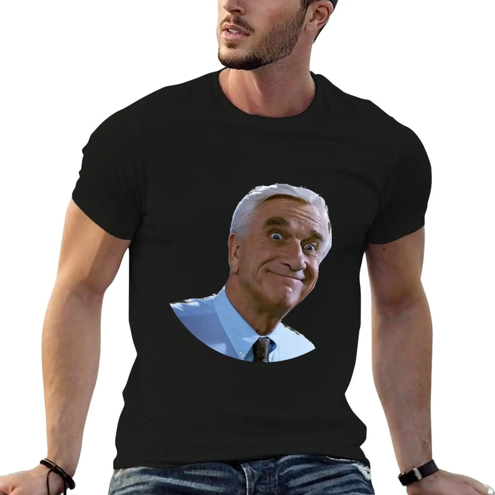 

Needed Gifts Leslie Nielsen Cute Graphic Gift T-Shirt cotton t shirt pack t shirts for man pack cotton T-Shirt