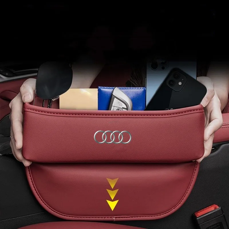

Car Seat Crevice Storage Box Seat Slit Catcher Organizer for Audi S line A3 A4 A5 A6 A7 Q3 Q5 Q7 Auto Accessories