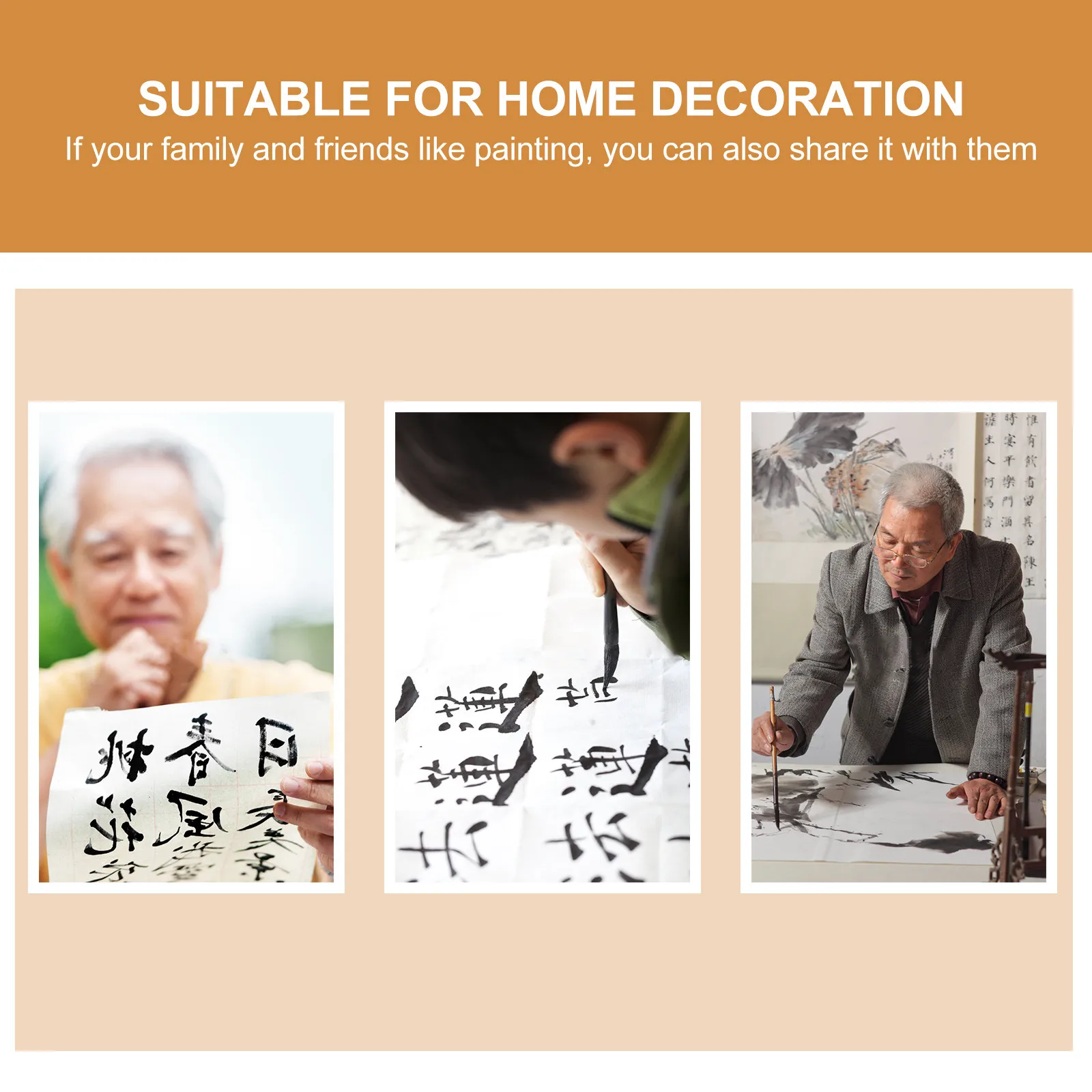 1Pcs Blank Small Scroll Premium Rice Paper Chinese Calligraphy Painting Scroll Perfect for Drawing Ink Art Painting Accessory
