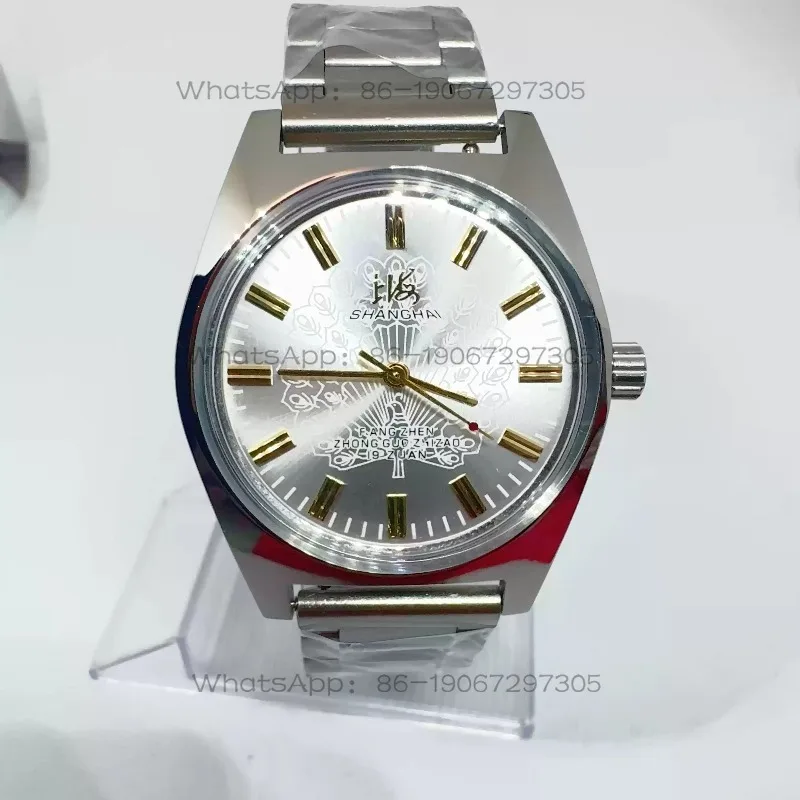 Domestic old watch manual winding 7120 mechanical 19 system movement business second-hand quality beauty