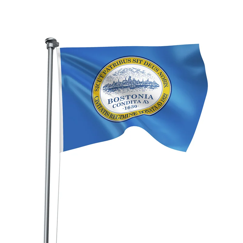 Aertemisi 5' x 3' Boston Massachusetts Flag Banner 150cm x 90cm