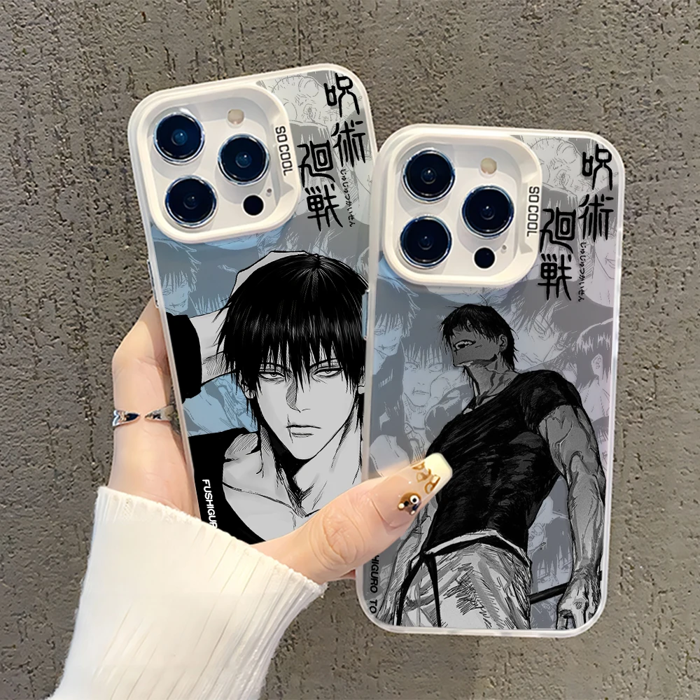 Anime Jujutsu Kaisen New Phone Case For iPhone 16 15 14 13 12 11 Pro Max X XR XSMAX 8 7 Plus Candy Matte Shockproof Back Cover