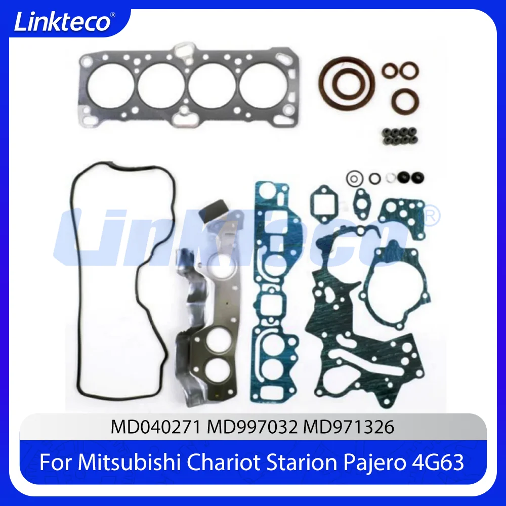 Engine Cylinder Head Full Gasket Det Fit 2.0 T L L4 GAS For 84-04 MITSUBISHI GALANT L300 L200 PAJERO SPACE WAGON G63B 4G63 2.0L