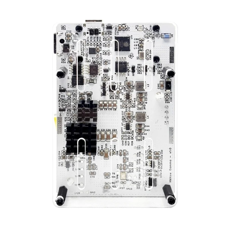 BTC Solo Lottery Miner per computer nerd NMAxe Gamma ottimizzato NMMiner BM1370 ASIC 1.2TH/s Open-source con supporto USB-DC