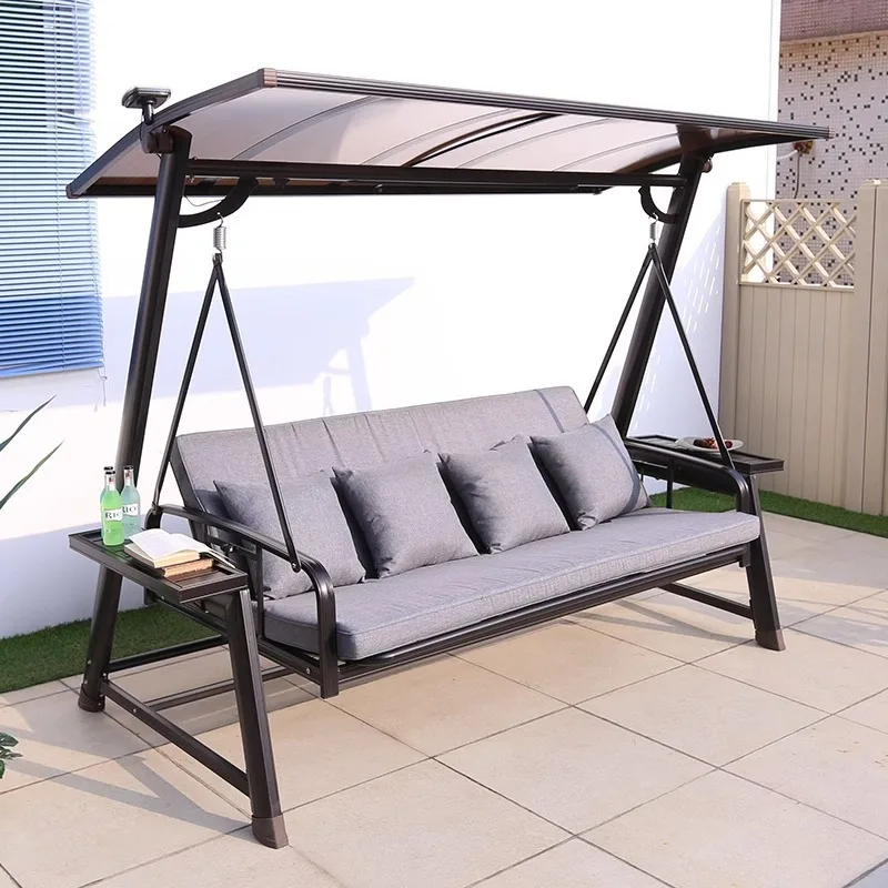 

Outdoor swing rocking chair courtyard hanging villa yard open-air terrace cast aluminum large hammock
