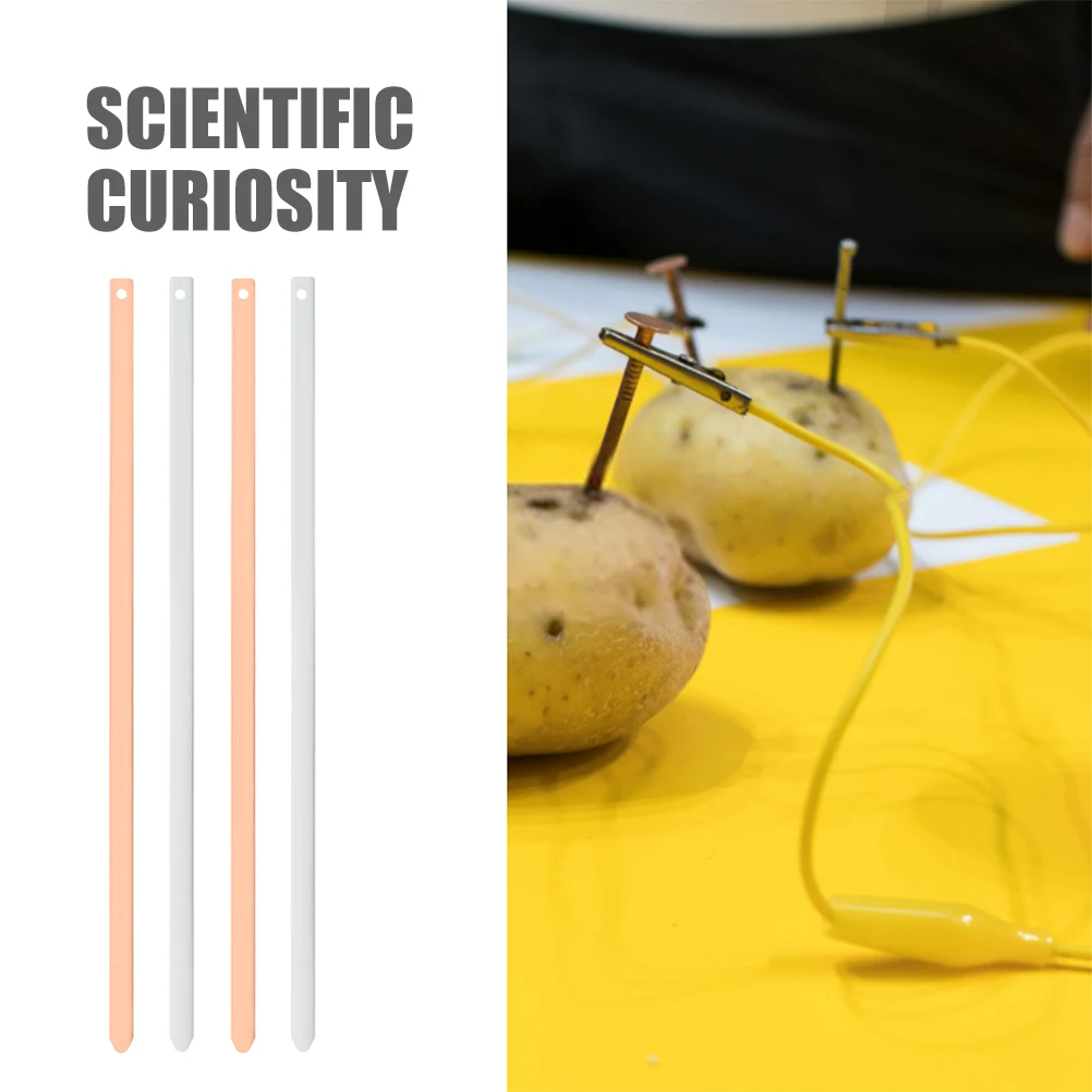 

1Set Copper Zinc Strips DIY Fruit Materials Conductive Electrochemical Science Experiment Kit Copper Strip