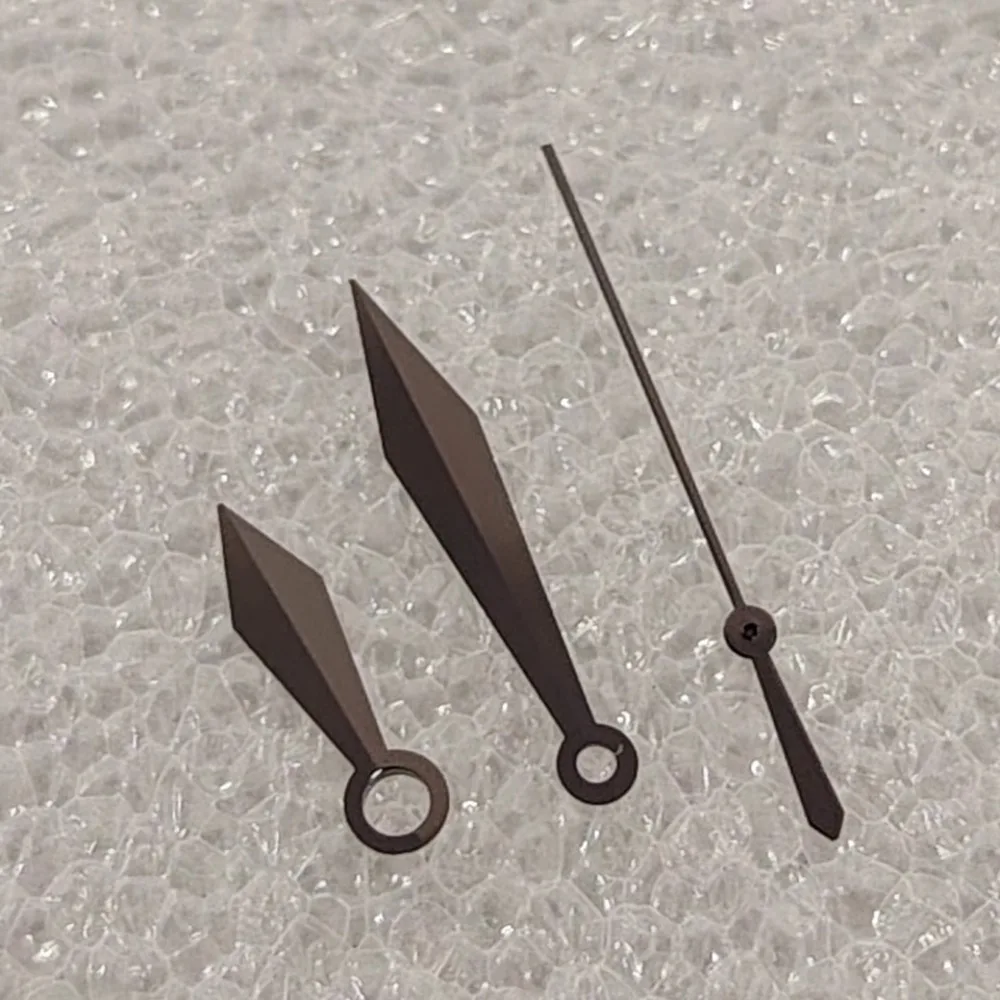 عقارب ساعة على شكل سيف NH35 عقارب ذهبية وردية فضية بدون إبرة ساعة مضيئة متوافقة مع حركة NH35 NH36