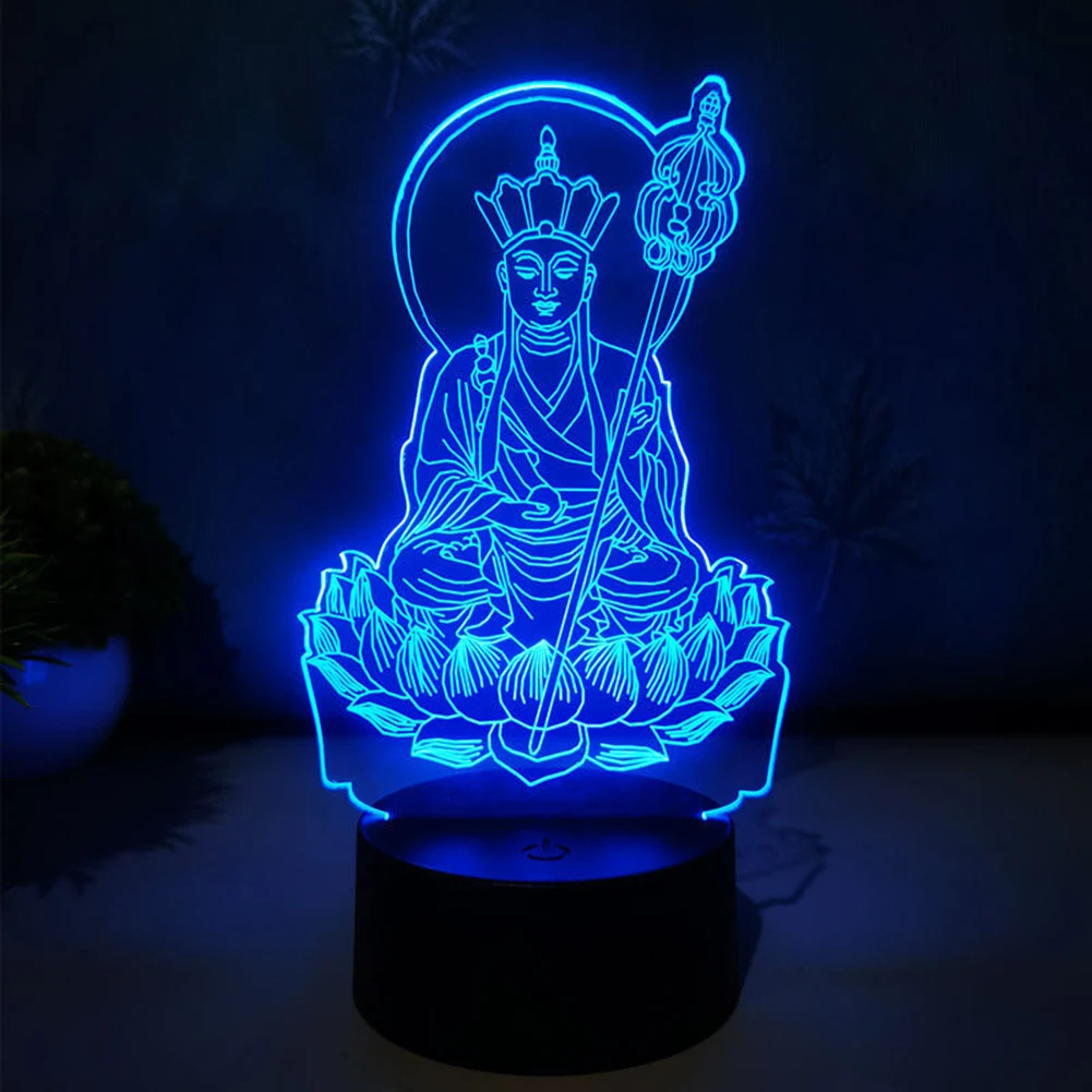 1-10PCS LED Lamp Base Table 3D Night Light Base With Remote Control USB Cable 7/16 Colors Light Stand for Acrylic Resin Glass