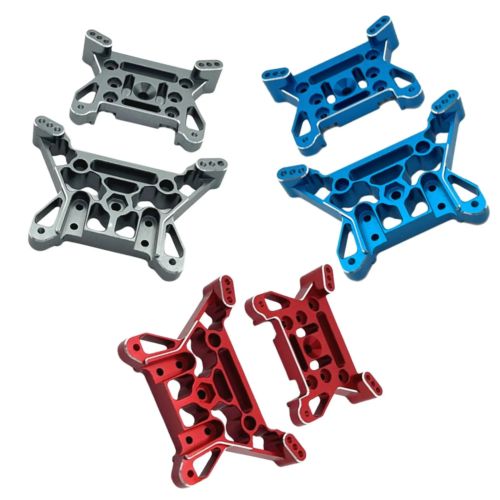 

2 шт. запасные части, крепление для радиоуправляемого амортизатора, передняя и задняя амортизационная пластина, передняя и задняя амортизационная пластина для радиоуправляемого автомобиля 1:10, аксессуар для самостоятельного изготовления