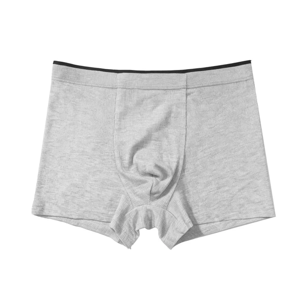 Man's Solid Breathable Underwear Cotton U Pouch Design Boxer Soft Underpants Male Boxers And Underpants Man Briefs