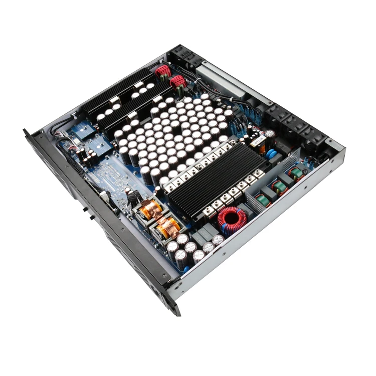 

Professional Audio Equipment Metal Shell Power Amplifier 2Channel 2800W 1U Class D For Stage Performance
