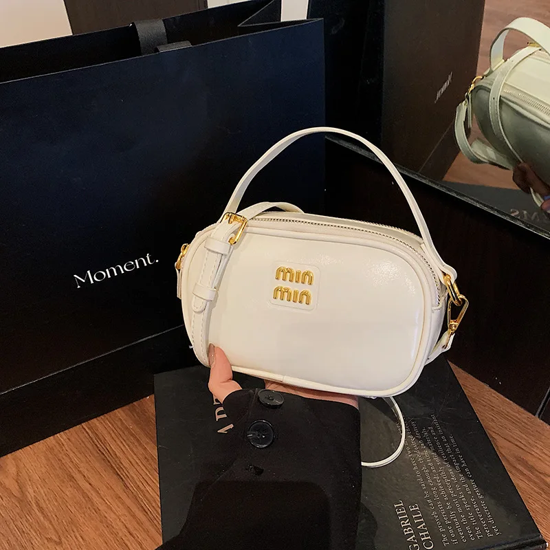 

Мини-сумка для камеры 2025 года, роскошная женская сумка через плечо, компактная сумка-тоут с верхней ручкой, повседневная сумка «день-ночь», текстурированная сумка на ремне