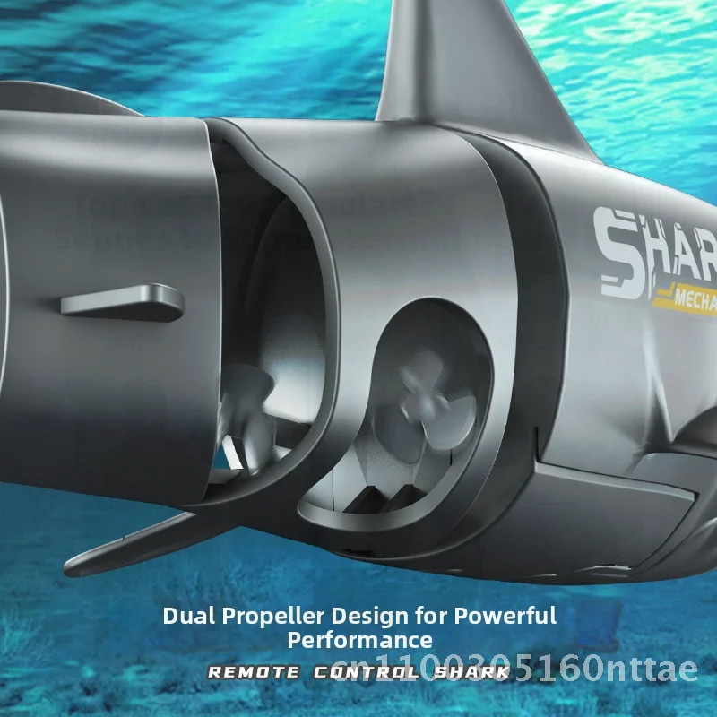 T14 لعبة بيونيك كهربائية للغوص على شكل قرش للتحكم عن بعد مع مروحة مزدوجة 2.4G روبوت سباحة لاسلكي تحت الماء للأطفال #1