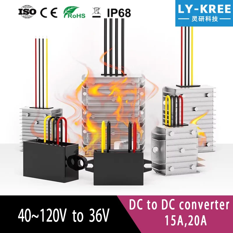 

LY-KREE 48V60V72V80V100V96V до 36V трансформатор преобразователь мощности регулятор модуль регулятора напряжения понижающий монитор