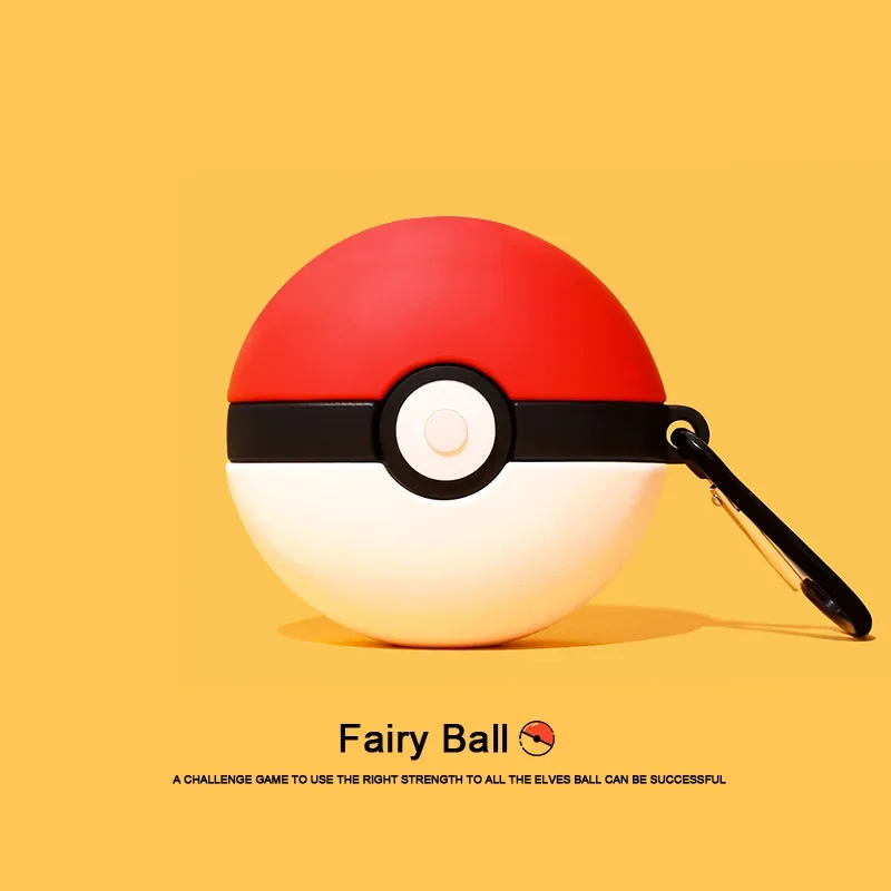 Pokemon Ball For Airpods Case,Shockproof Protective Earphone Silicone Cover For Airpods Pro 2 Case For Boys Men Girls Kids Funda