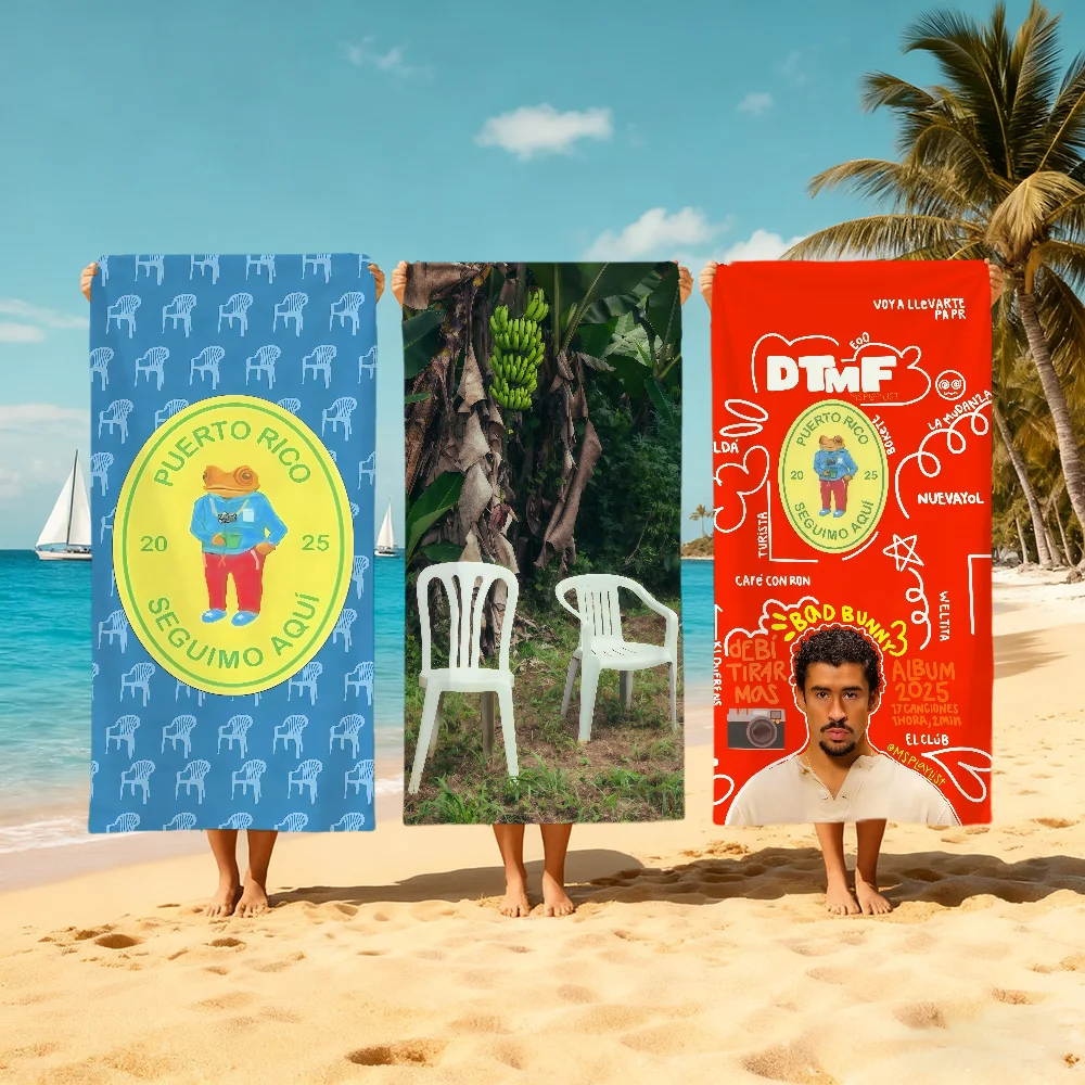 B-Bad Singer B-Bunny Towel Large Quick-Drying Microfiber Soft Beach Towel For Travel Fitness Sauna Bathing Camping