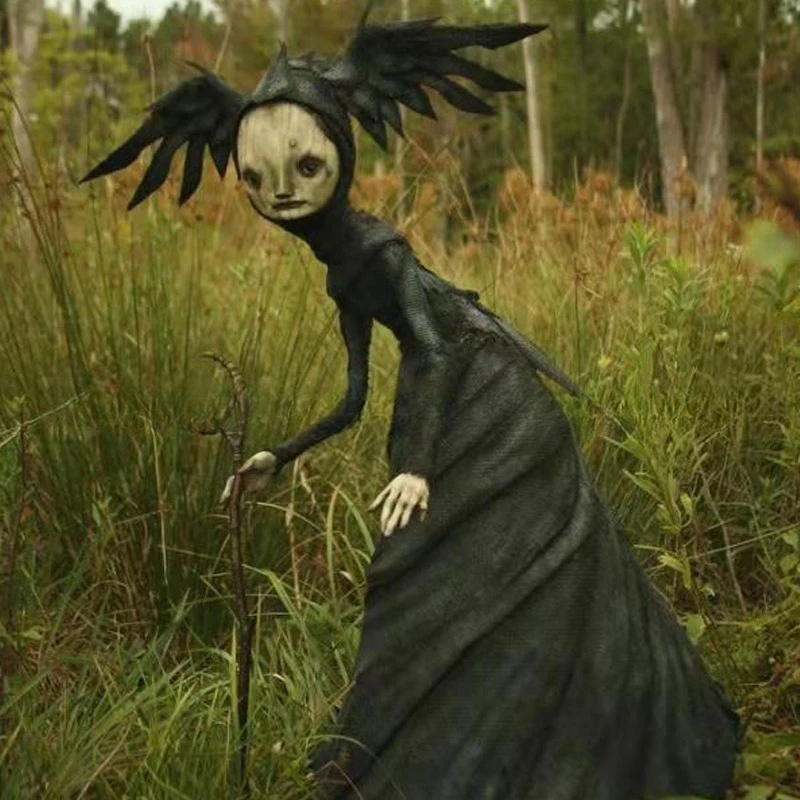 Living in Your Nightmare Resin Art Figurine Gothic Garden Statue Dark Fantasy Decor Outdoor Display Unique Handmade Collectible