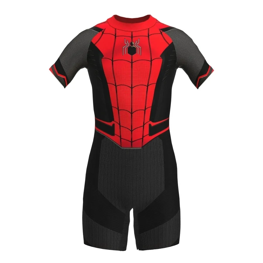 Spider Man Character Children Jumpsuit Swimsu Fag for Boys Girls Beach Surfing Swimsu Fag for Children Beach Halloween Gifts