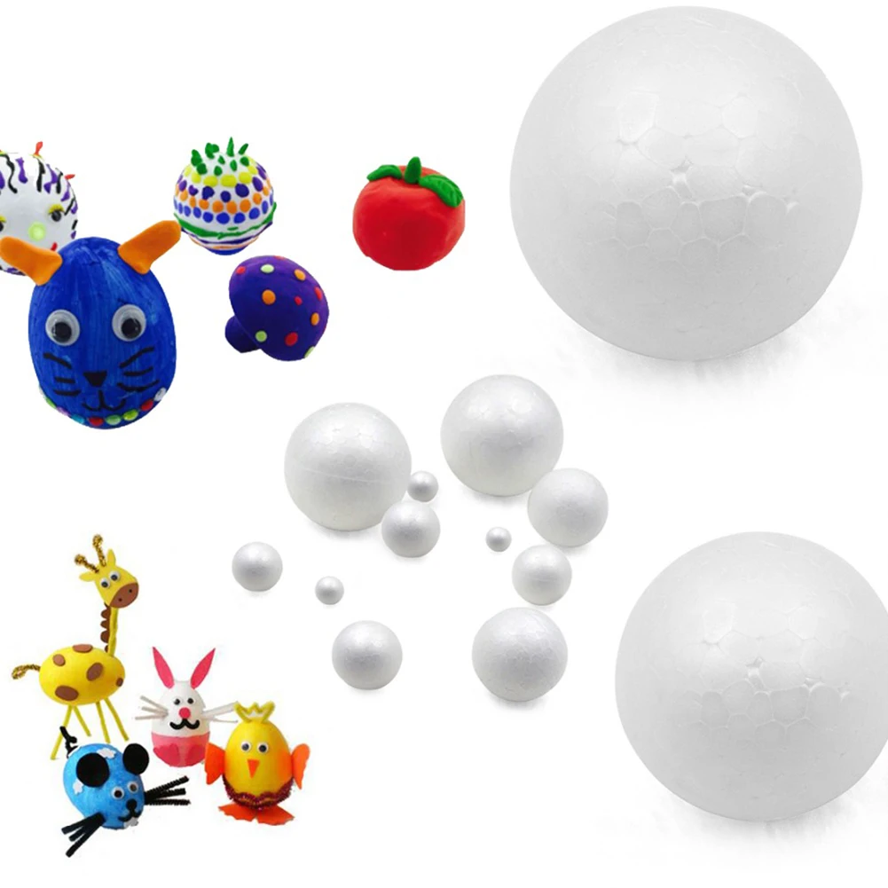 Half Round Polystyrene Foam Balls For DIY Christmas Natal Kids Painted Wedding Party Flower Ball Decor