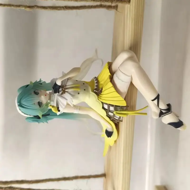 在庫あり。オリジナル・フリュウ・初音ミク・バードケージ・ソングステージ・ヌードルストッパー・pvc製・14cm・アニメキャラクター・コレクション・ディスプレイ用おもちゃ。