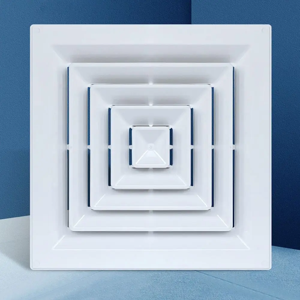 Square Ceiling Diffuser Adjustable Easy to Install Ventilation Fan Ducting Ventilation Grill Cover for Outlet Vent Accessories