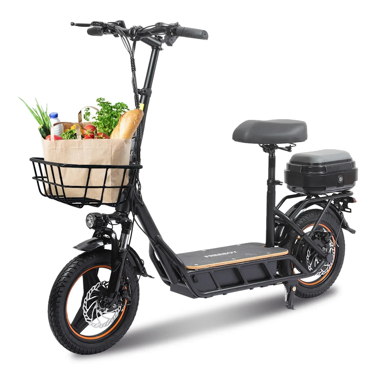 FREEBOY H14 الكبار سكوتر كهربائي 750 واط موتور 48 فولت 18AH للطي E-سكوتر 14 الإطارات مدينة eScooter