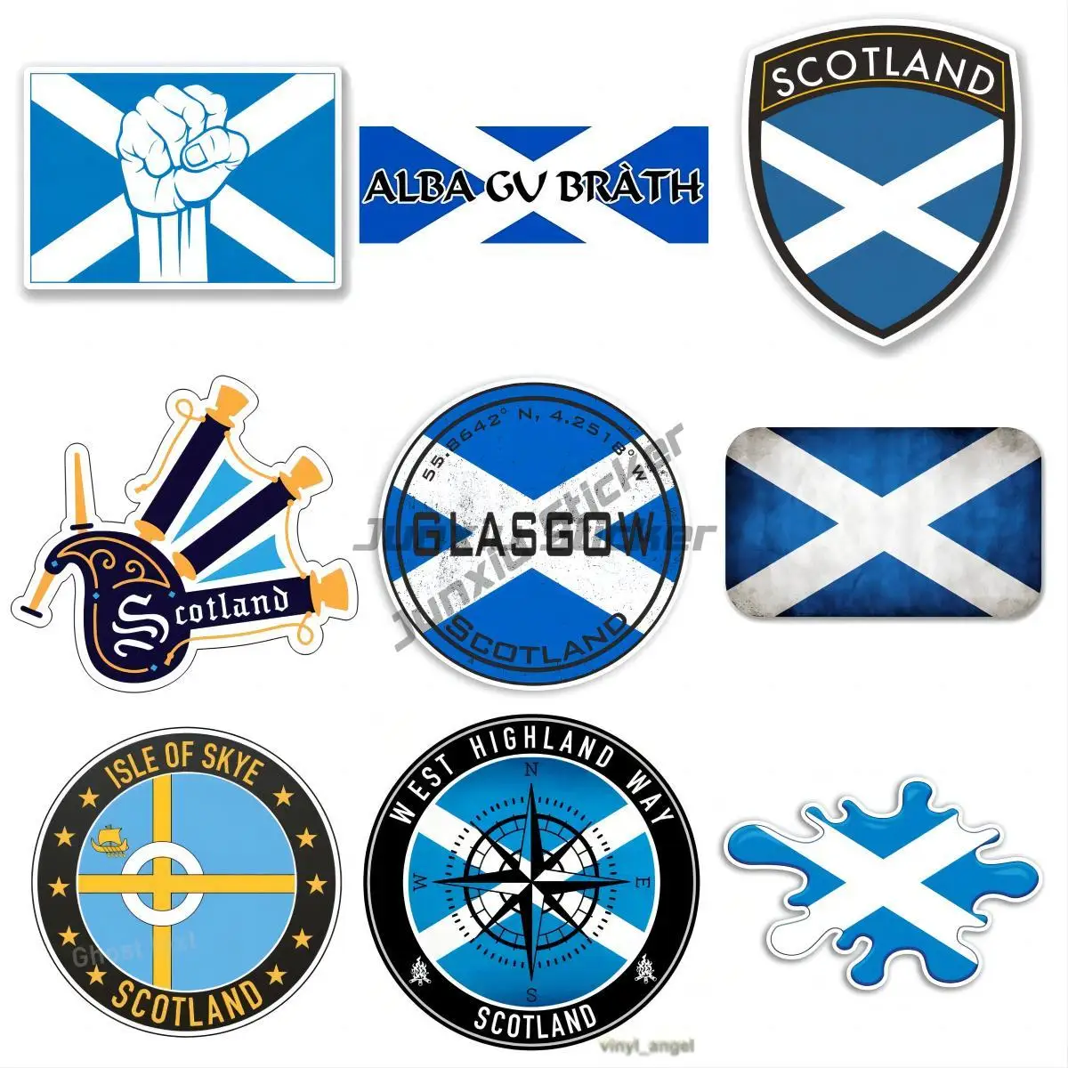 

Scotland Flag Vinyl Decal Sticker Laptop Scottish Window Truck Camper Guitar Car Body Refrigerator