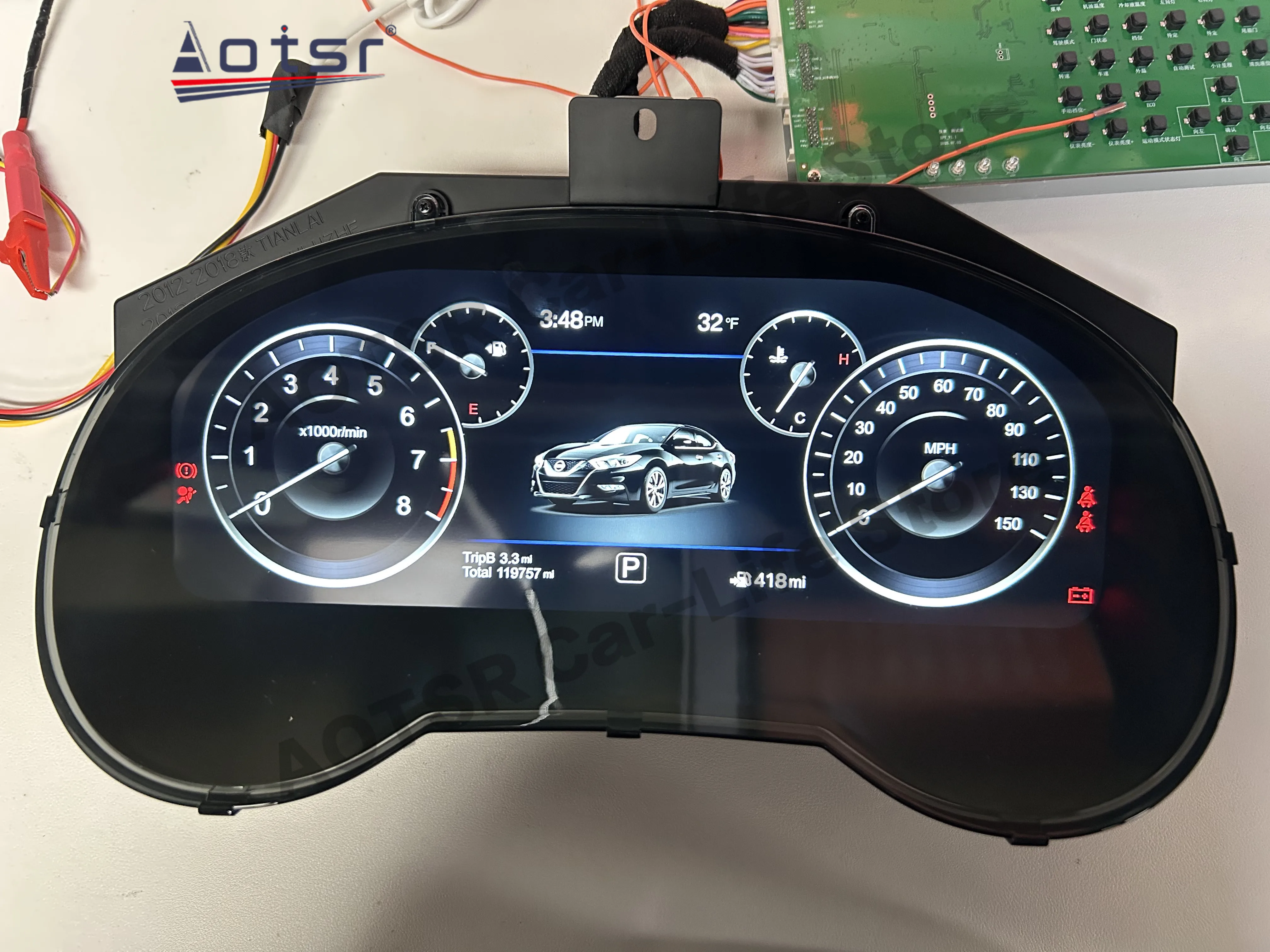 Refit Upgradation Digital LCD Cluster For Nissan Altima X-Trail Murano Qashqai 2013~2022 Car Dashboard Panel Digital Dashboard
