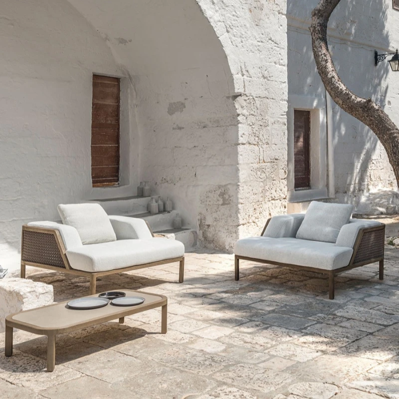 

# Design Beach Chair Sunbed Outdoor Furniture Hotel Furniture Solid Teak Wooden Sofa Set Outdoor Garden Sofa