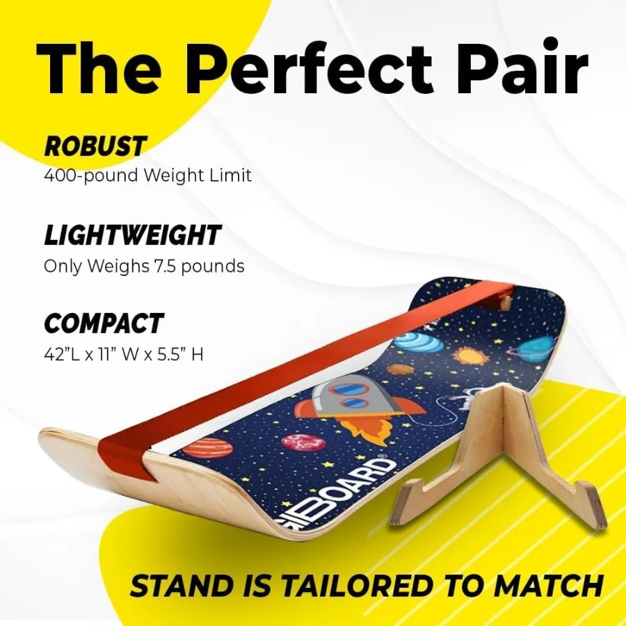 لوح التوازن SlackBoard GiBoard للبالغين مثالي للتدريب المنزلي في صالة الألعاب الرياضية والتمارين الرياضية الأساسية والمكتب واليوجا Agi #2