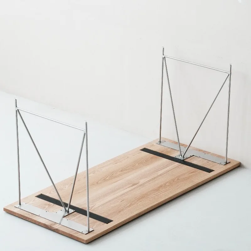 Stainless Steel Table Legs Stable Bar Counter Desk Base Heavy Duty Office Conference Table Feet Home Dining Table Support Frame