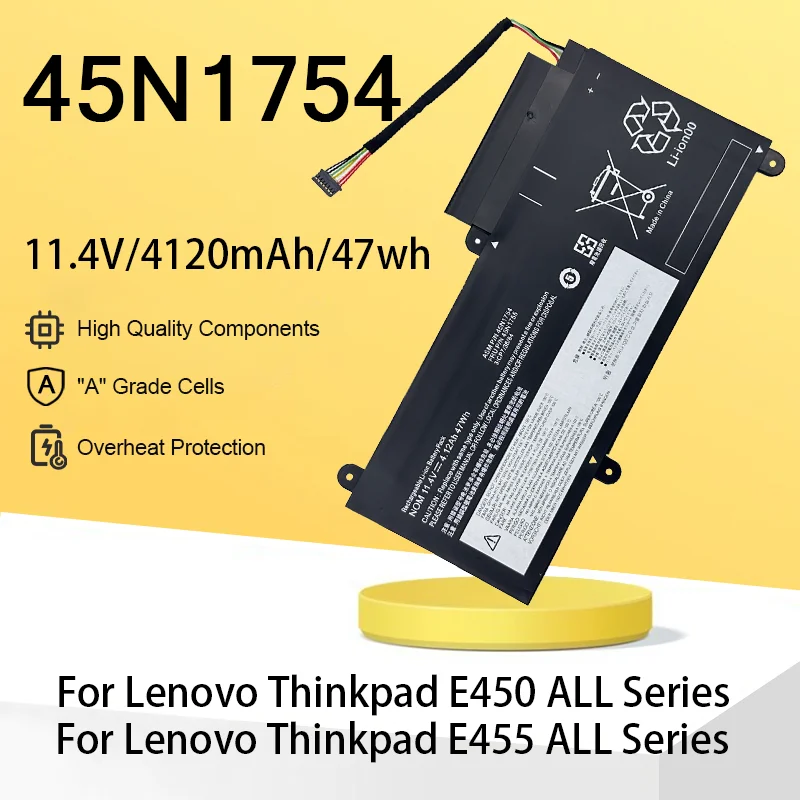 

45N1754For Lenovo ThinkPad Laptop Battery E450 E450C E460 E460C E455 E465 E465C 45N1753 45N1756 45N1757 45N1754 45N1755