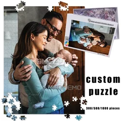 Photo Custom Puzzle Wooden Personalized Jigsaw Picture DIY Toys 200/300/500/1000/1500 Pieces Jigsaw Dropshipping Custom Puzzles
