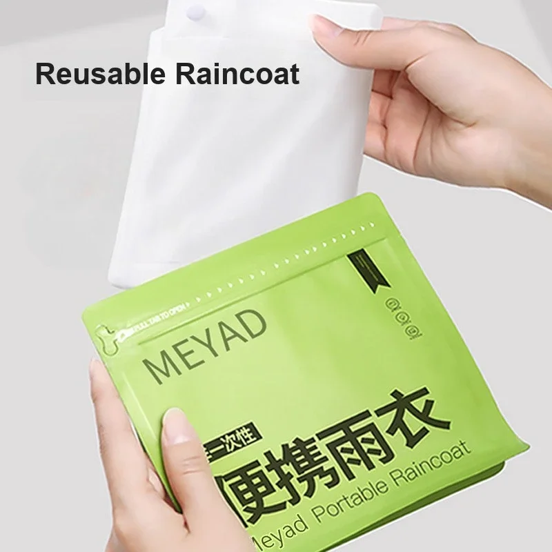 Adults Kids EVA Reusable Long Rain Poncho Thickened Full Body Portable for Mountaineering Heavy Rain Outdoor Use