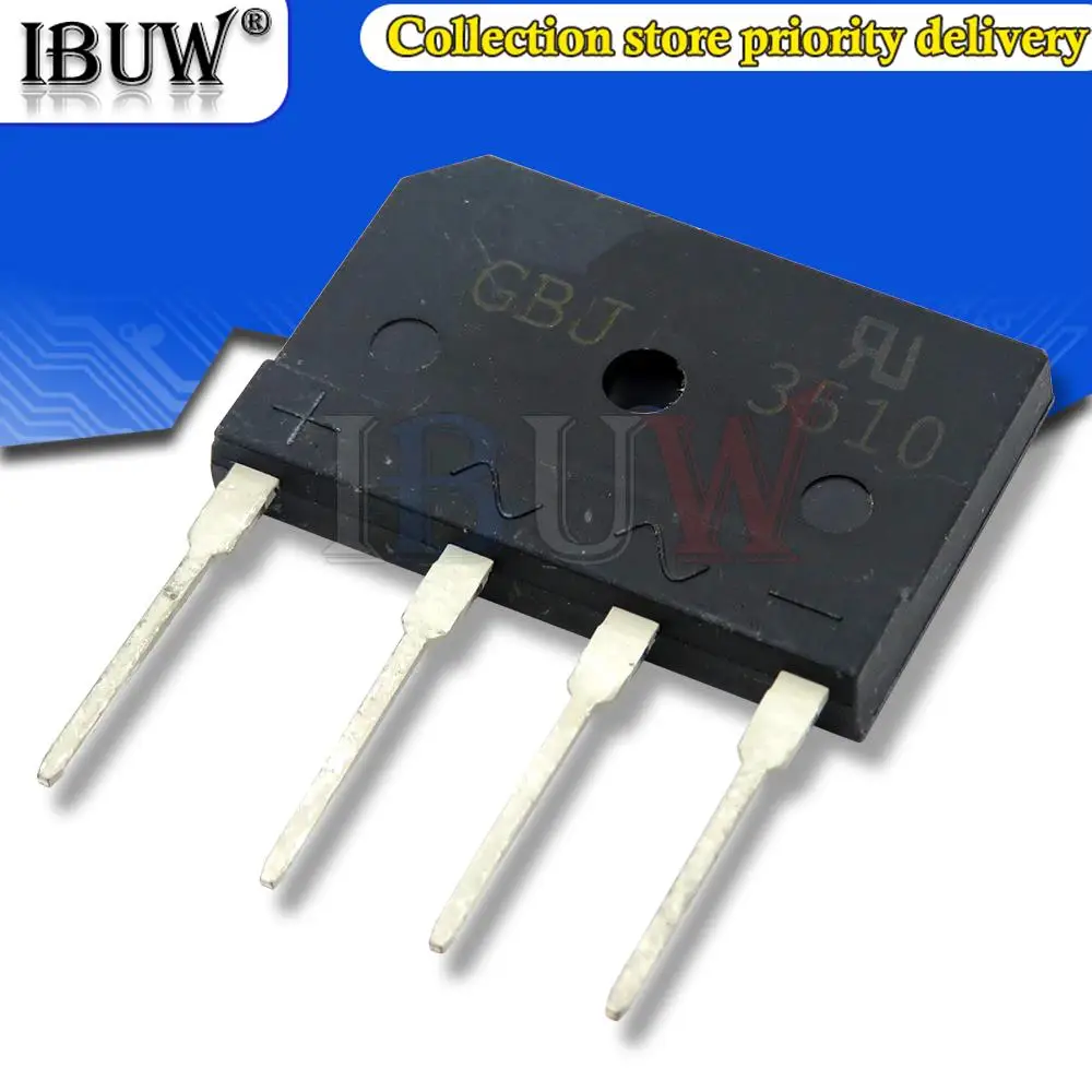 5PCS KBJ3510 GBJ3510 35A 3510 1000V KBJ2510 GBJ2510 25A 1000V 2510 RETIFICADOR DE PONTE
