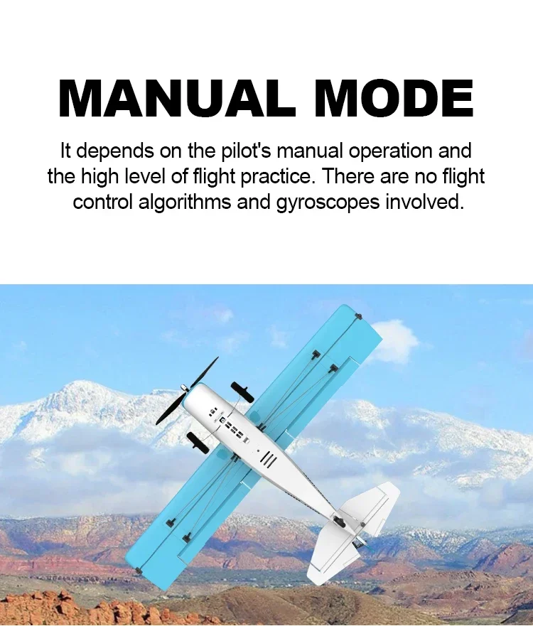 Qidi560 RC Flugzeug Moore M7 Off-road 4CH Fernbedienung Flugzeug Bürstenlosen Starrflügel Flugzeug Modell EPP Schaum Spielzeug für Kinder – Detail 16