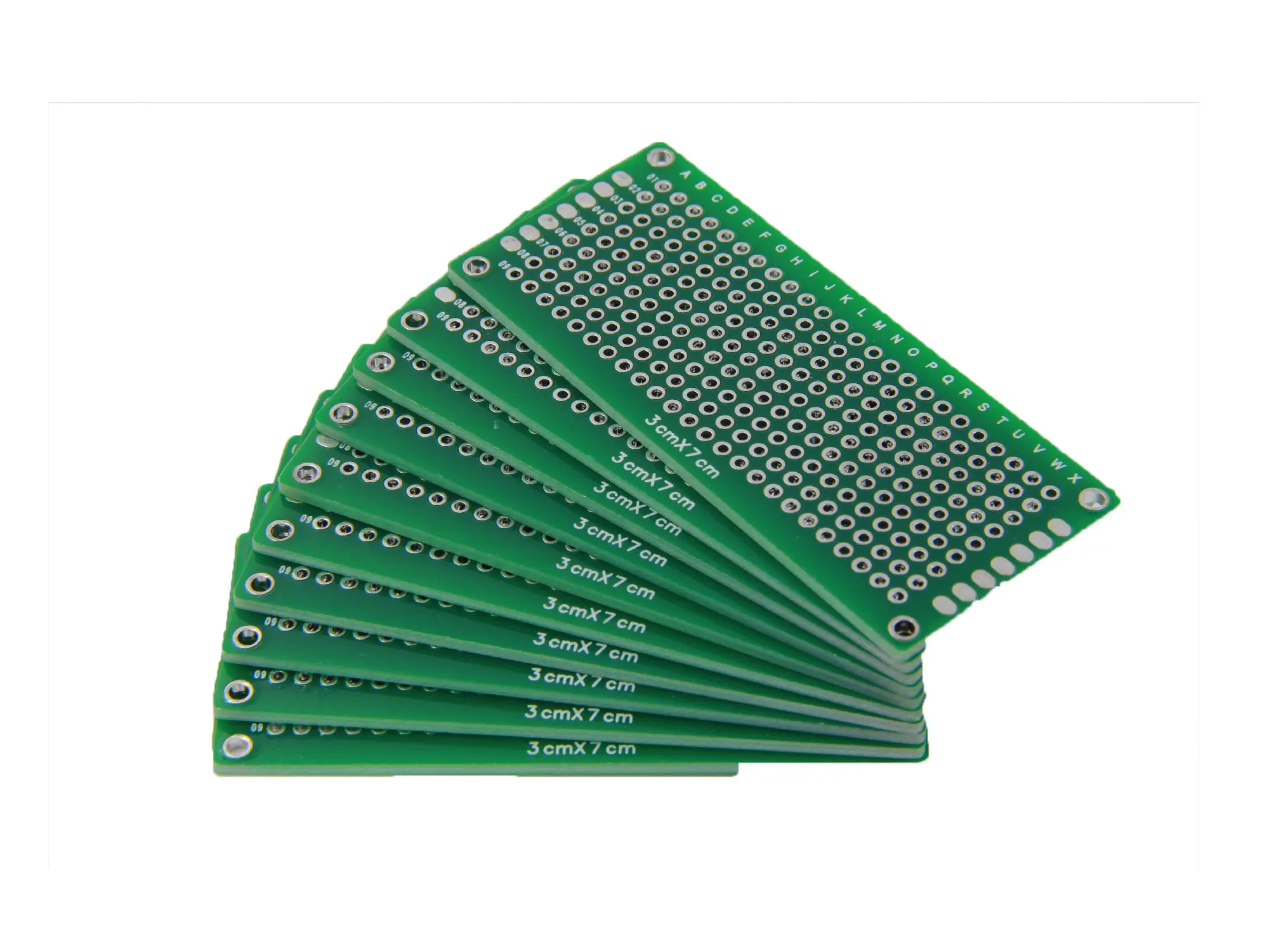 

10PCS/lot 3*7CM Double Side Prototype PCB DIY PCB Universal PCB 3x7cm Breadboard