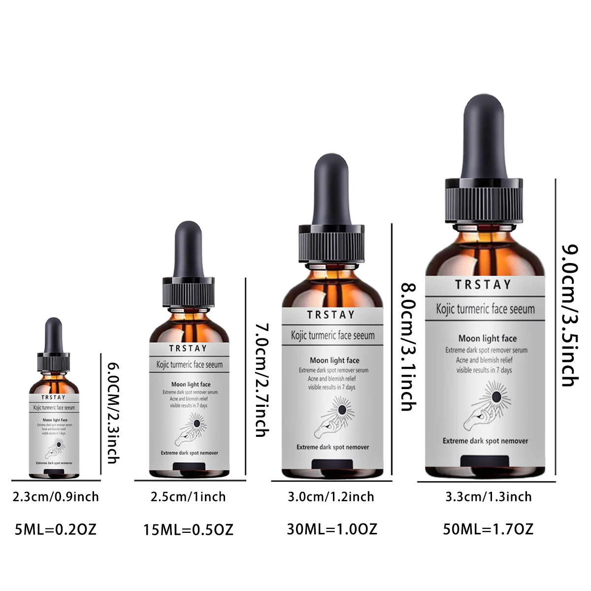 Curcumin säure kann effektiv verblassen und dunkle Flecken auf dem Gesichts essenz öl entfernen