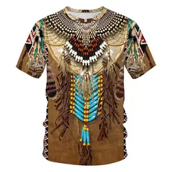 Men's T-Shirt For Men Clothing Unisex Indian Style 3D Printed T Shirts Summer Tops Short Sleeve Fashion Casual Oversized Tees