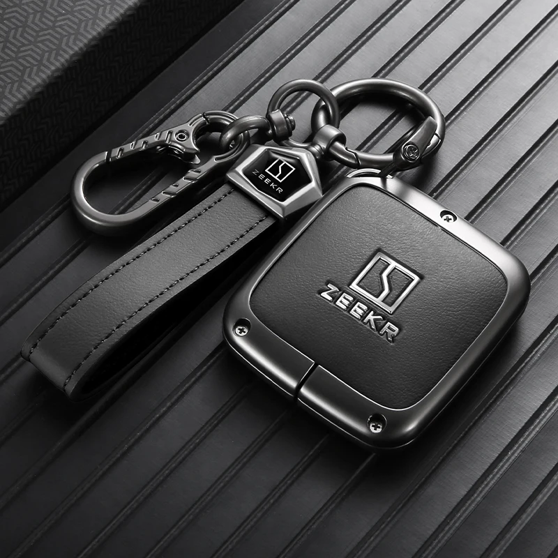 Car Key Cover Key Fob Protector For ZEEKR 7X 7GT ZEEKR 001 X 007 Zinc Alloy Full Cover Anti Scratch Anti Drop Car Accessories