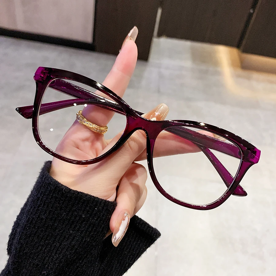 1 Stück Damen-Brille, schlicht, neu, schlicht, Retro-Cat-Eye-Stil, modisch, lässig, vielseitig, geeignet für den täglichen Gebrauch, Comput beobachten